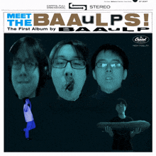 an album cover for meet baaulps the first album by baaulps