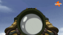 a nickelodeon logo can be seen in the corner of a cartoon