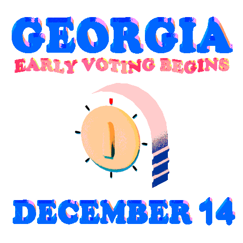 Georgia Early Voting Vote Early Sticker - Georgia Early Voting Early Voting Vote Early Stickers