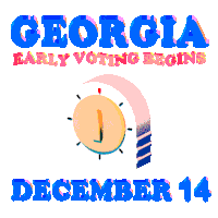 Georgia Early Voting Vote Early Sticker - Georgia Early Voting Early Voting Vote Early Stickers