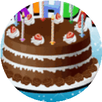 Happy Birthday Candles Sticker - Happy Birthday Candles Cake Stickers