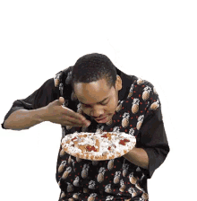 Black Guy GIF - Black Guy Pizza GIFs
