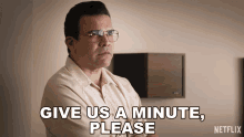 Give Us A Minute Please Abraham Quintanilla GIF - Give Us A Minute Please Abraham Quintanilla Selena The Series GIFs