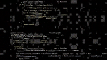 a computer screen with a lot of lines of code