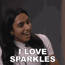 I Love Sparkles Michelle Khare GIF - I Love Sparkles Michelle Khare I Love Shiny Things GIFs