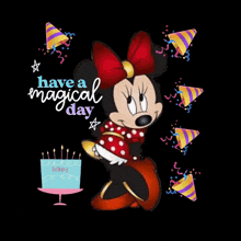 Happy Birthday Minnie Mouse GIF - Happy Birthday Minnie Mouse GIFs