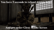 You Have5seconds To Refund Atomic Heart GIF - You Have5seconds To Refund Atomic Heart Pre Order Glory To The Heroes GIFs
