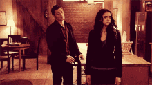 Katherine Pierce With Klaus At A Apartment GIF - Katherine Pierce With Klaus At A Apartment Klase Michaelson GIFs