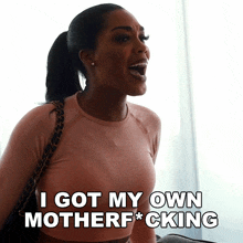 I Got My Own Motherfcking Money Jac'Eil Duckworth GIF - I Got My Own Motherfcking Money Jac'Eil Duckworth Basketball Housewives GIFs