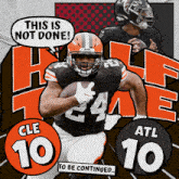 a football player with the number 24 on his jersey is running with the ball