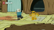 Adventure Time Its Friday GIF - Adventure Time Its Friday Fist Bump GIFs
