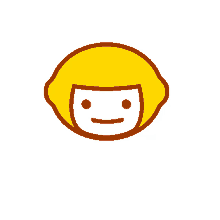 happy lemon milktea wink logo cute