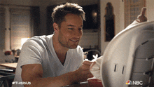 feeding kevin pearson justin hartley this is us taking care of the baby