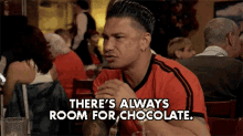 Theres Always Room For Chocolate Dessert GIF - Theres Always Room For Chocolate Dessert I Love Chocolate GIFs