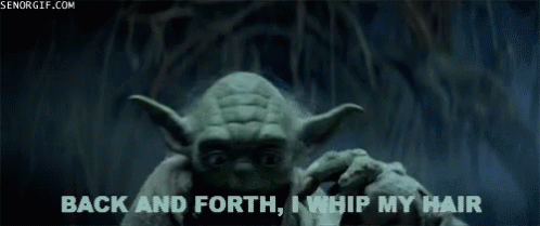 Yoda Star Wars GIF - Yoda Star Wars Back And Forth I Whip My Hair -  Discover & Share GIFs