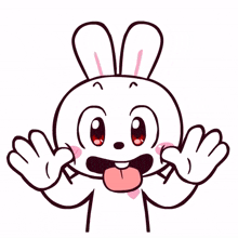 bunny laughing