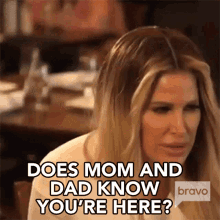 Does Mom And Dad Know Youre Here Kim Zolciak GIF - Does Mom And Dad Know Youre Here Kim Zolciak Dont Be Tardy GIFs