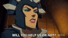 Will You Help Us Or Not Evil Lyn GIF - Will You Help Us Or Not Evil Lyn Masters Of The Universe Revelation GIFs