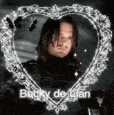 a picture of a man with the name bucky de lian written on it