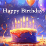 Birthday Cake Happy Birthday Wishes GIF - Birthday Cake Happy Birthday Wishes Happy Birthday GIFs
