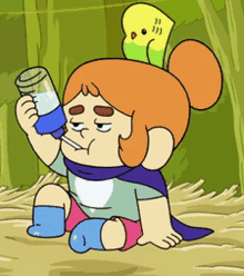 Craig Of The Creek Drinking GIF - Craig Of The Creek Drinking Kelsey GIFs