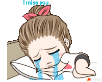 Girl Miss Sticker - Girl Miss You Stickers