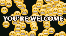Youre Welcome Emoji GIF - Youre Welcome Emoji Raining Emoji GIFs
