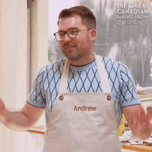 Shrug Andrew GIF - Shrug Andrew The Great Canadian Baking Show GIFs