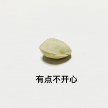 a white background with chinese characters and a nut on it