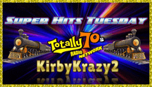 a poster for totally 70 's radio network