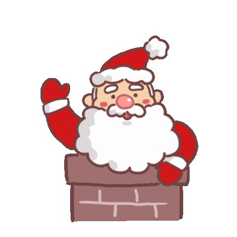 Merry Christmas Greet Sticker - Merry Christmas Greet Hand Waves Stickers