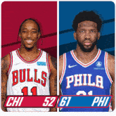 Chicago Bulls (52) Vs. Philadelphia 76ers (61) Half-time Break GIF - Nba Basketball Nba 2021 GIFs