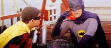batman robin phone call batman speaking