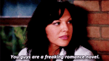 Greys Anatomy Callie Torres GIF - Greys Anatomy Callie Torres You Guys Are A Freaking Romance Novel GIFs