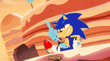 Sonic The Hedgehog Ha Ha GIF - Sonic The Hedgehog Ha Ha Pointing GIFs