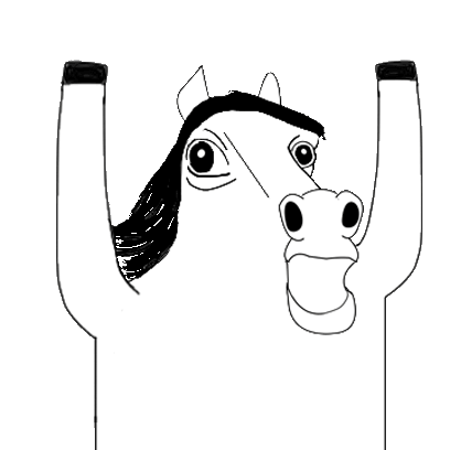Horse Comic Sticker