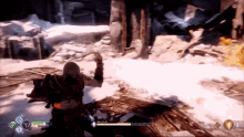 a video game is being played with a character named baldur on the screen