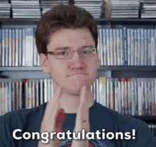Congratulations Stephen Vlog GIF - Congratulations Stephen Vlog Clapping GIFs