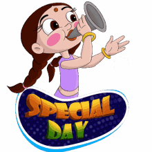 Enjoy Your Special Day Chutki GIF - Enjoy Your Special Day Chutki Chhota Bheem GIFs