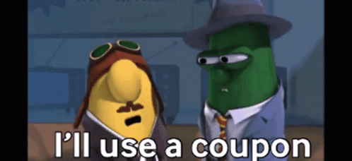 Veggie Tales Coupon GIF - Veggie Tales Coupon Use A Coupon GIFs