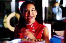 Glee Santana Lopez GIF - Glee Santana Lopez This Is So Great GIFs