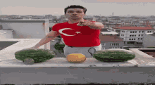 Turkey Karate GIF - Turkey Karate Water Melon GIFs