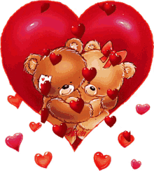 love hug sweet bears couple