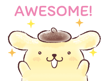 Awesome Pompompurin Sticker - Awesome Pompompurin Good Stickers