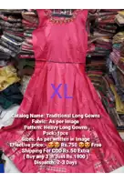 a pink dress with xl written on the bottom of it