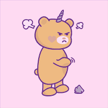 bear kawaii cute angry angry bear