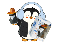Penguin Toy Sticker