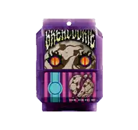 a purple item with a tiger on it