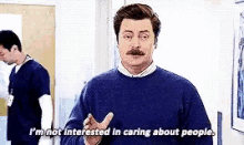 Parks And Rec Ron Swanson GIF - Parks And Rec Ron Swanson Not Caring GIFs
