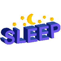 Sleep Rest Sticker - Sleep Rest Goodnight Stickers
